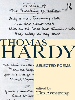 cover image of Thomas Hardy